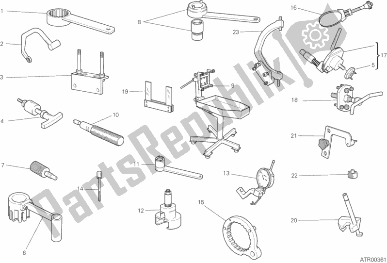Toutes les pièces pour le Outils De Service D'atelier, Moteur du Ducati Monster 797 Thailand 2018